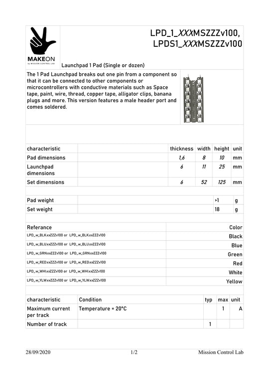 1 PAD Launchpads