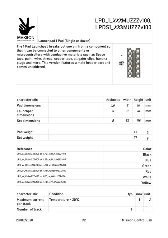 1 PAD Launchpads